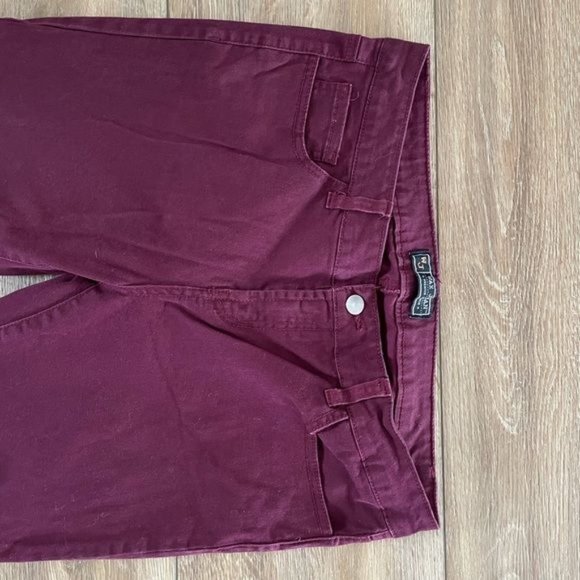 Wax Jean Maroon / Burgundy Jeans, Made in USA, Size 13 - Picture 2 of 7